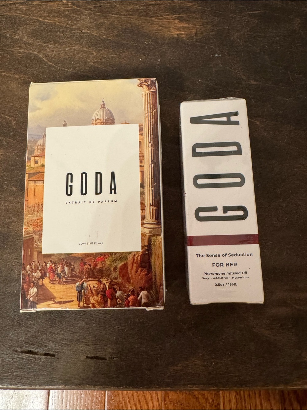 NIB- GODA Extrait De Parfue -  Sweet Amber Pheromone perfume set